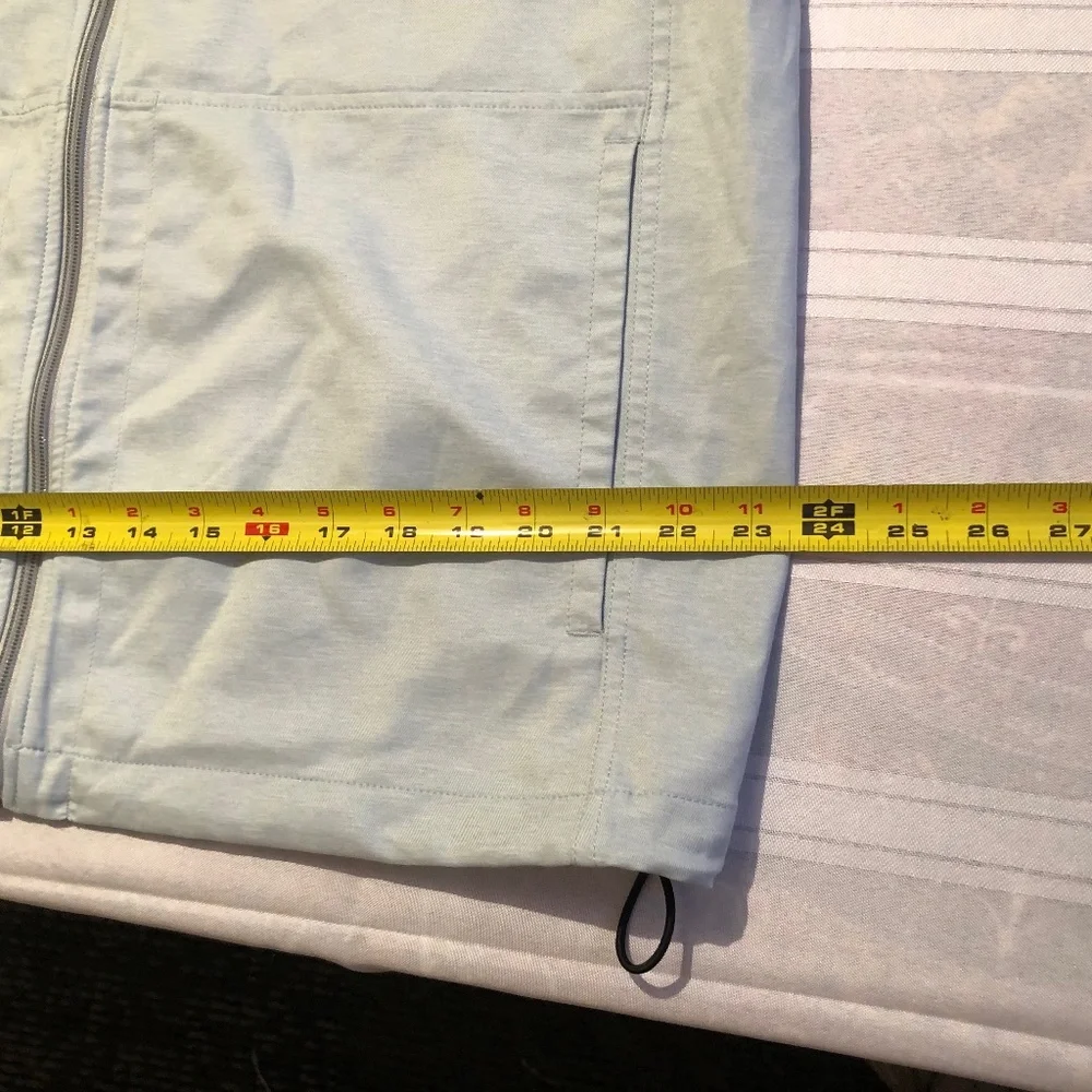 GREG NORMAN MENS LARGE JACKET LIGHT BLUE POCKETS - Picture 7 of 12